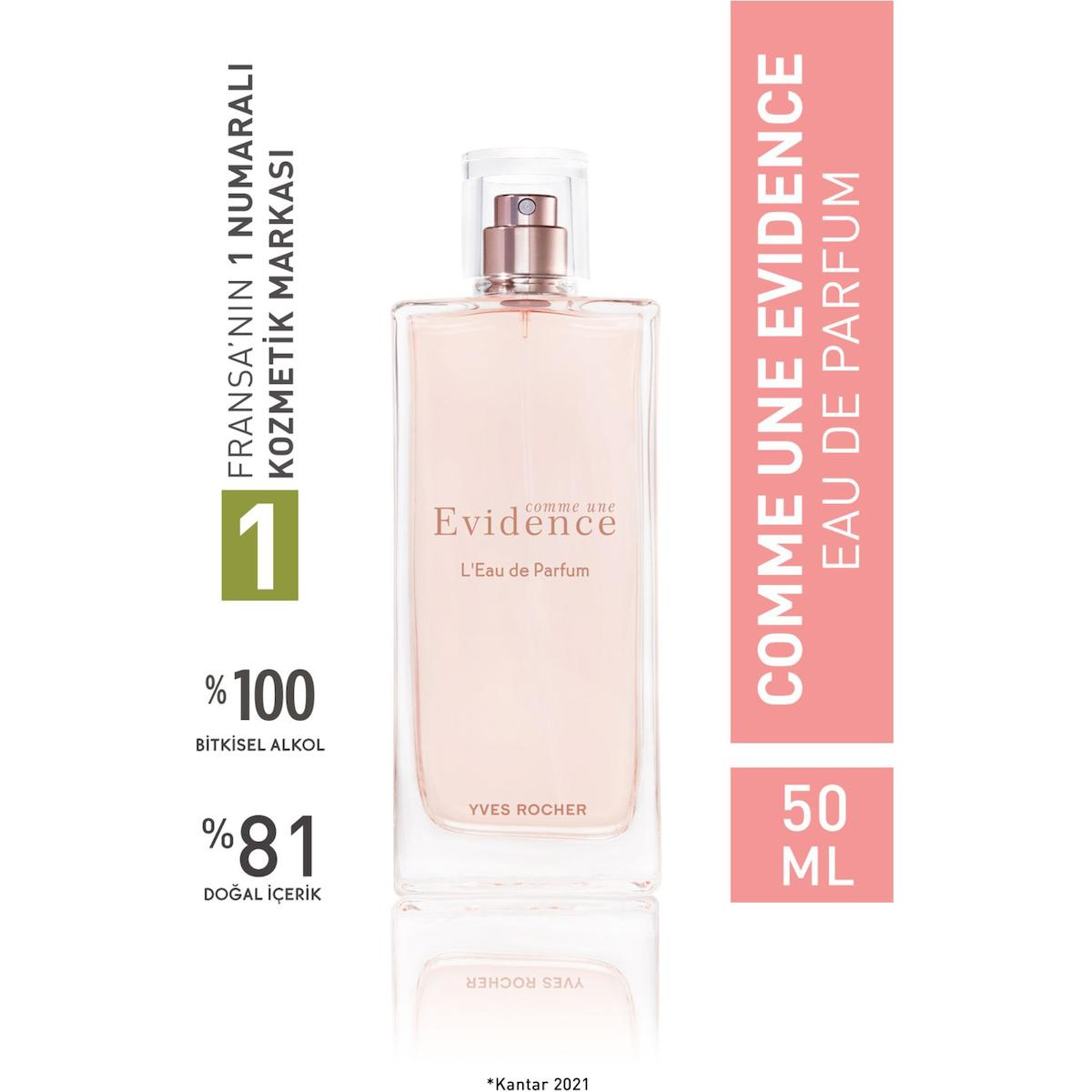 Yves Rocher Comme Une Evidence EDP Ravent-Menekşe Yaprağı Kadın Parfüm 50 ml