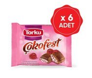 Torku Çokofest Frambuazlı Çikolata 60 gr 6 Adet