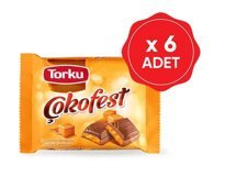 Torku Çokofest Karamelli Çikolata 60 gr 6 Adet
