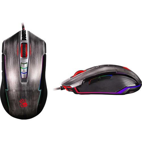 Bloody P93 RGB Makrolu Kablolu Gri Optik Mouse