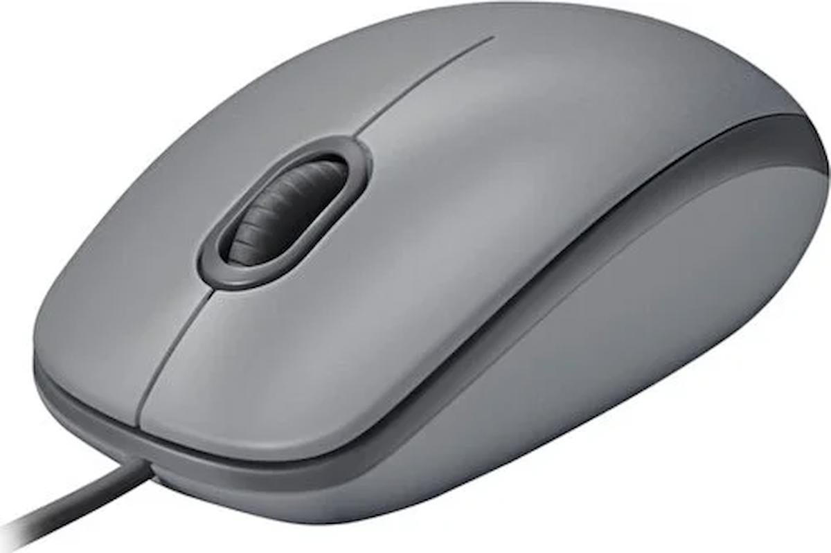 Logitech M110 Sessiz Kablolu Gri Optik Mouse