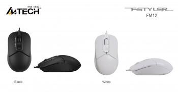 A4 Tech ‎FM12 Kablolu Beyaz Optik Mouse