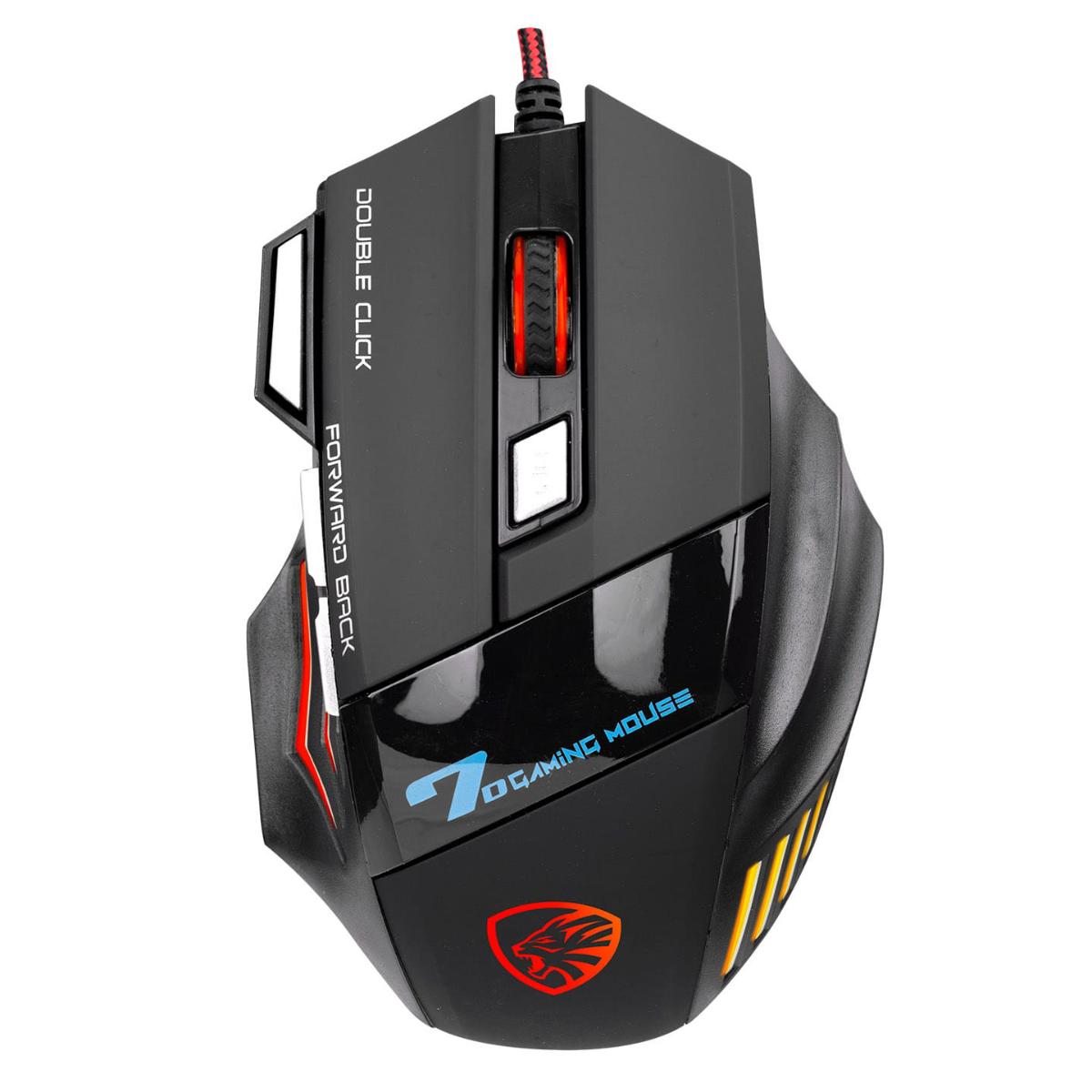 Hytech HY-X7 Makrolu Kablolu Siyah Gaming Mouse