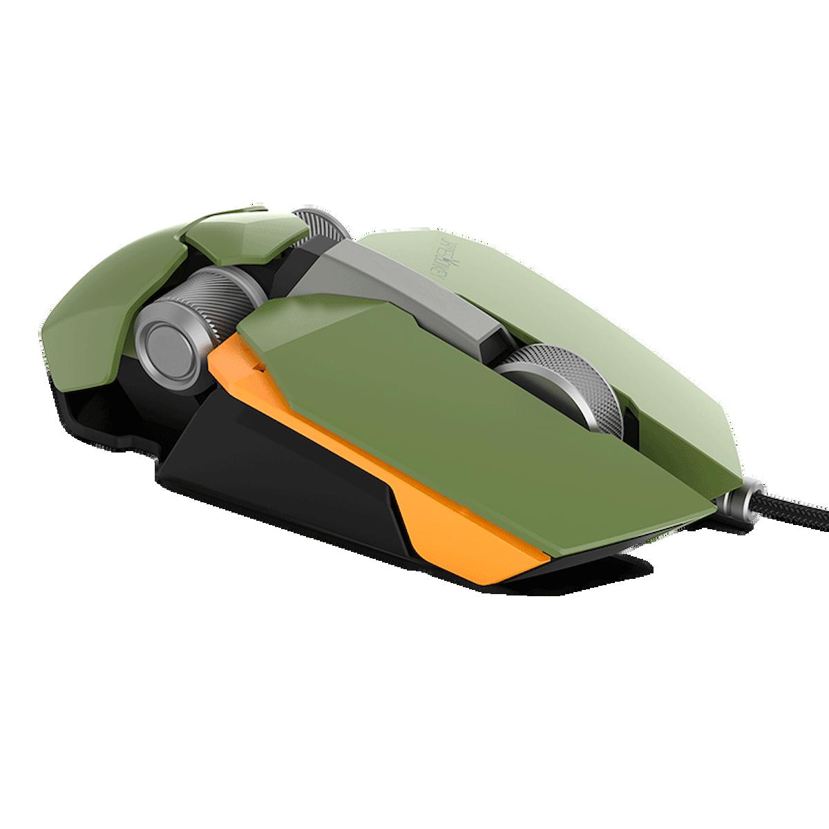James Donkey 850R RGB Makrolu Kablolu Yeşil Optik Mouse