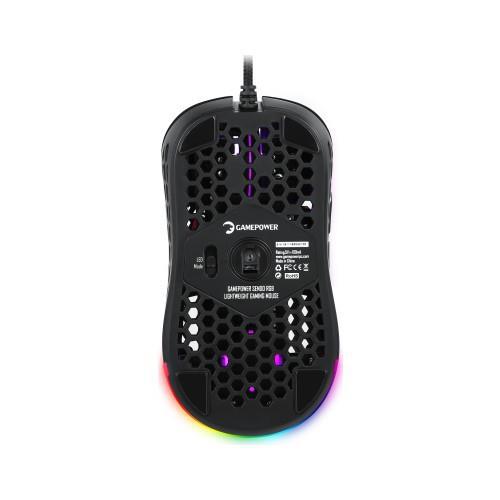 Gamepower Sendo RGB Makrolu Kablolu Siyah Optik Mouse