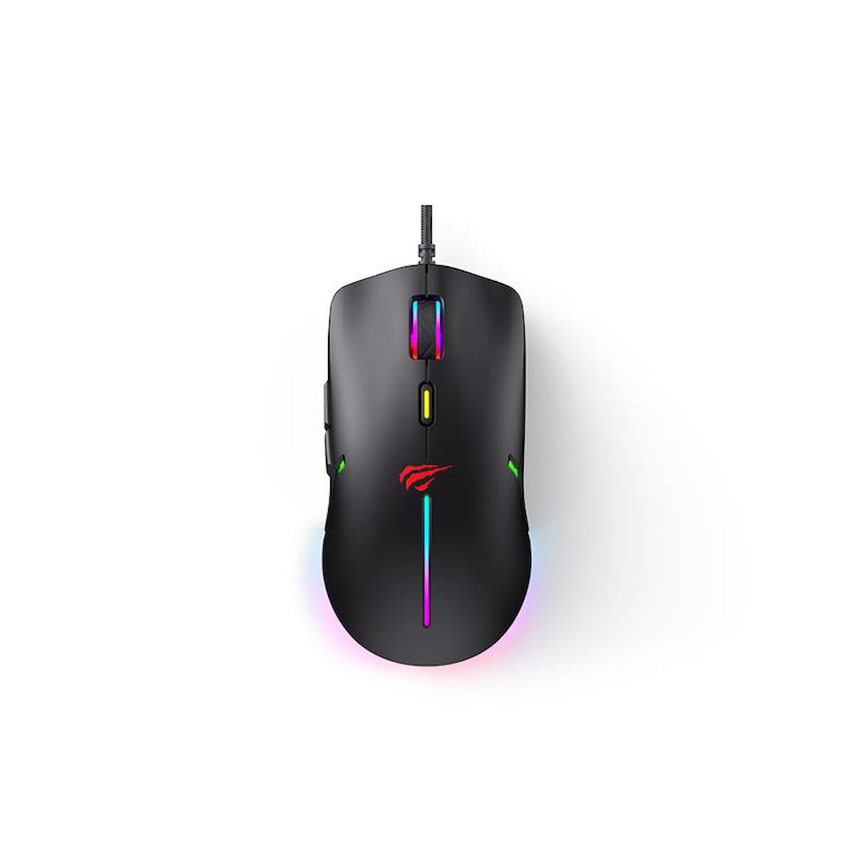 Havit MS1031 RGB Kablolu Siyah Gaming Mouse