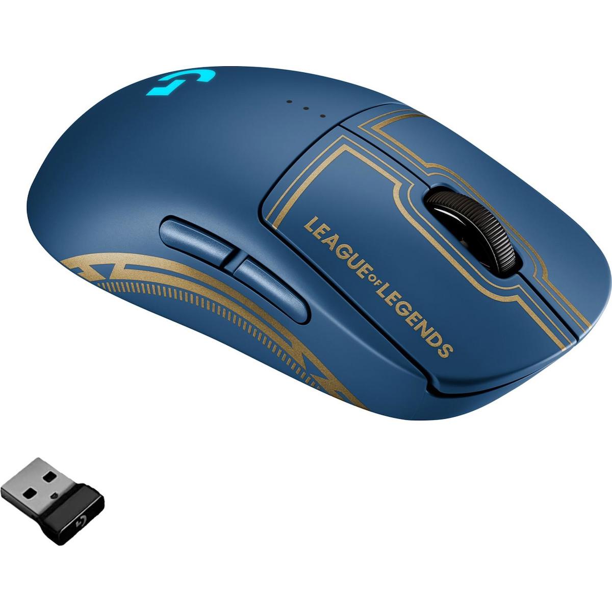 Logitech G-Pro RGB Makrolu Kablosuz Mavi Gaming Mouse