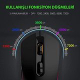 Lucatech GX910 Makrolu Kablolu Siyah Optik Mouse