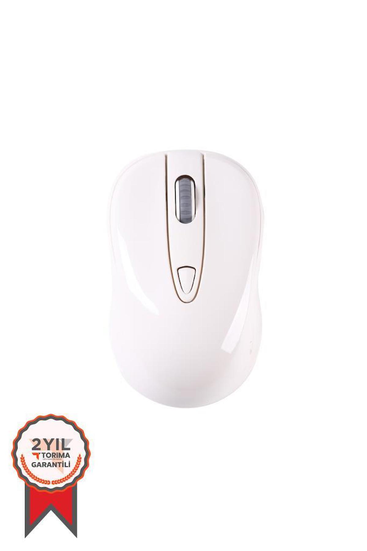 Torima Tm-11 Ergonomik Kablosuz Beyaz Mouse