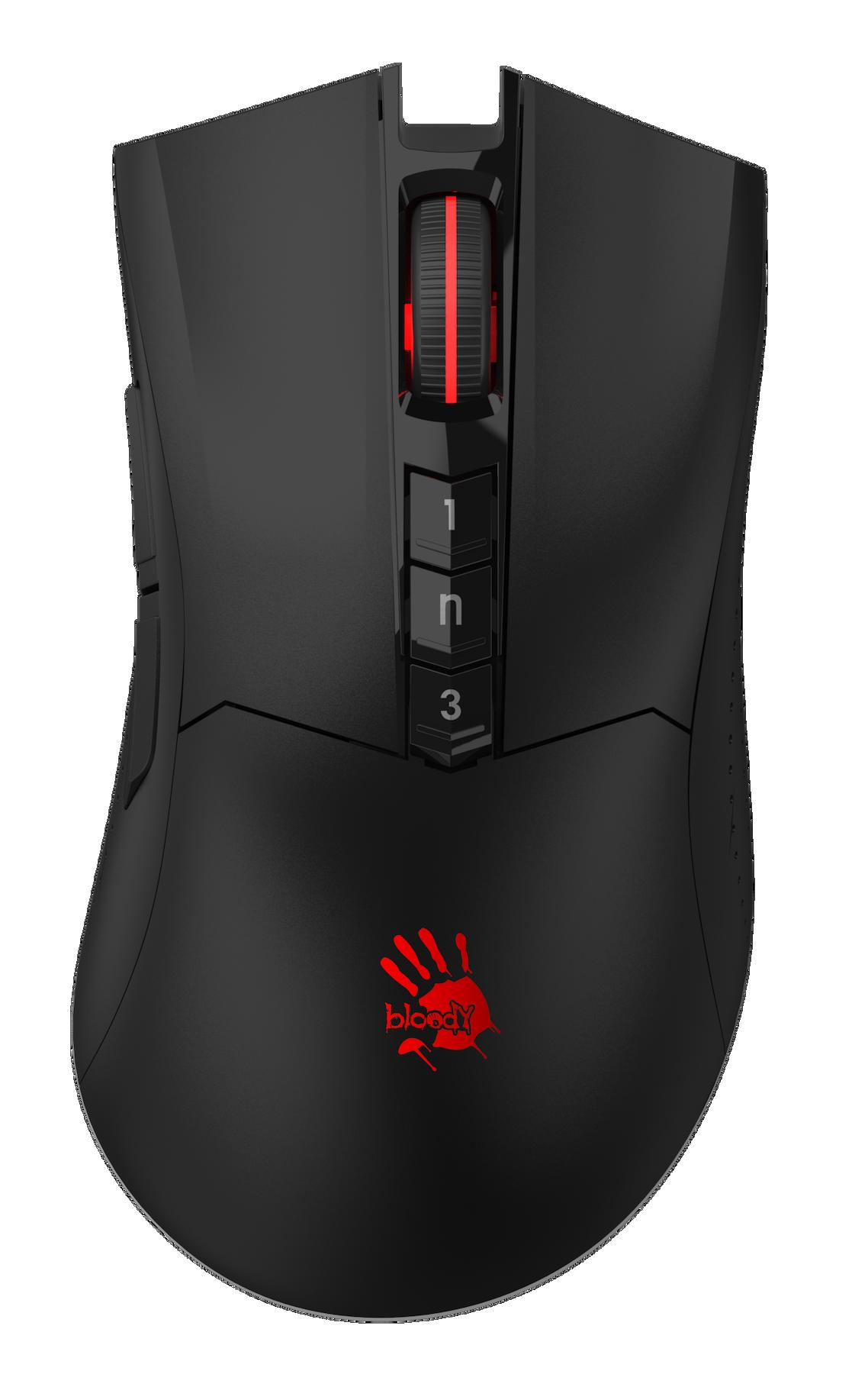 Bloody R90 Makrolu Kablosuz Siyah Optik Mouse