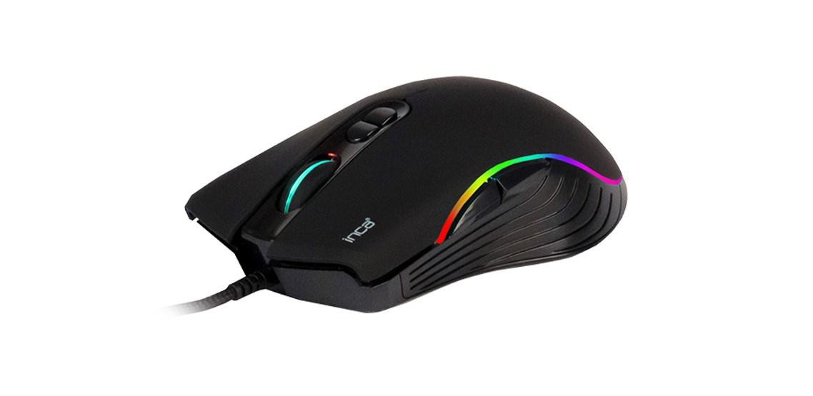 Inca IMG-Gt15 RGB Makrolu Kablolu Siyah Gaming Mouse