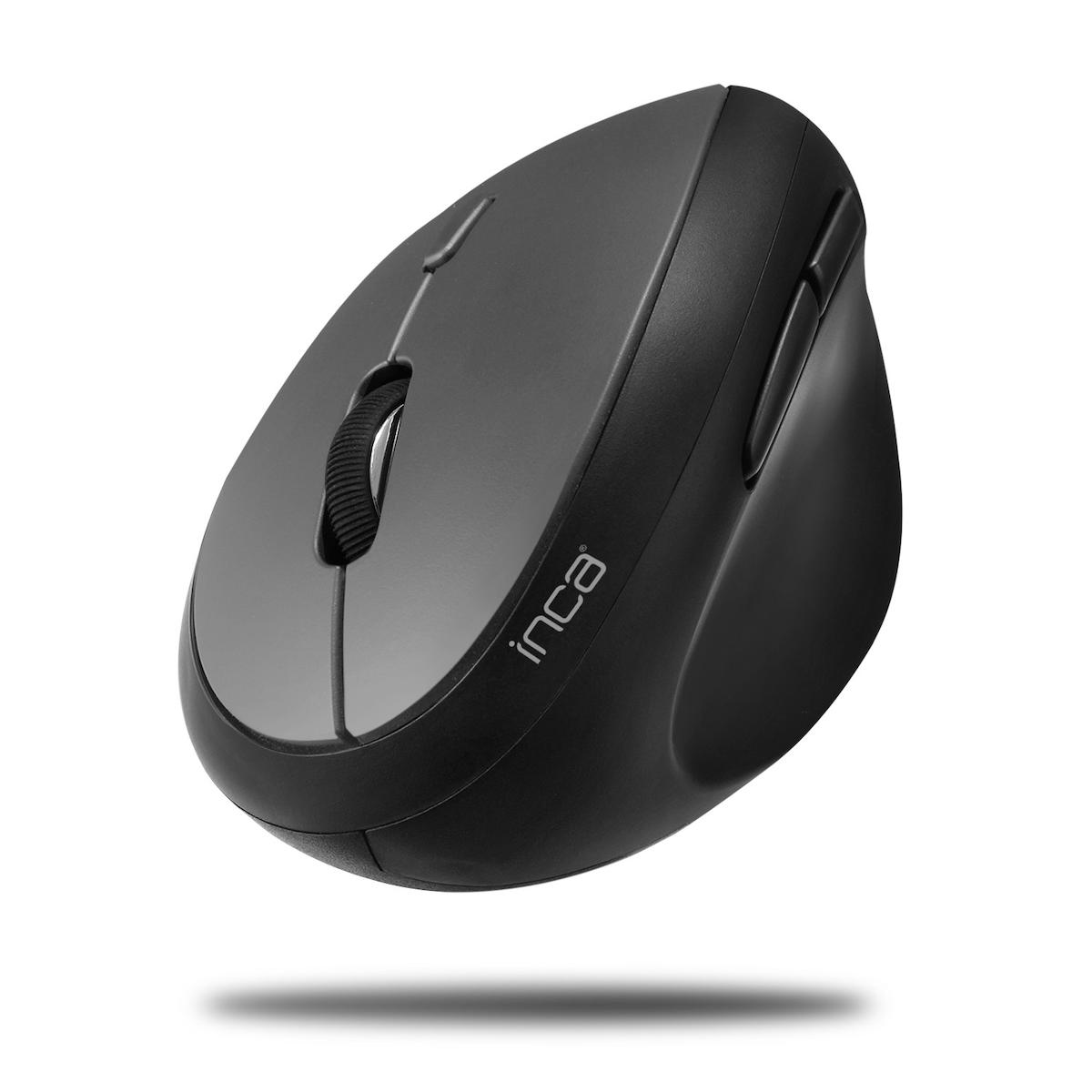 Inca IWM-525 Sessiz Dikey Makrolu Kablosuz Siyah Optik Mouse