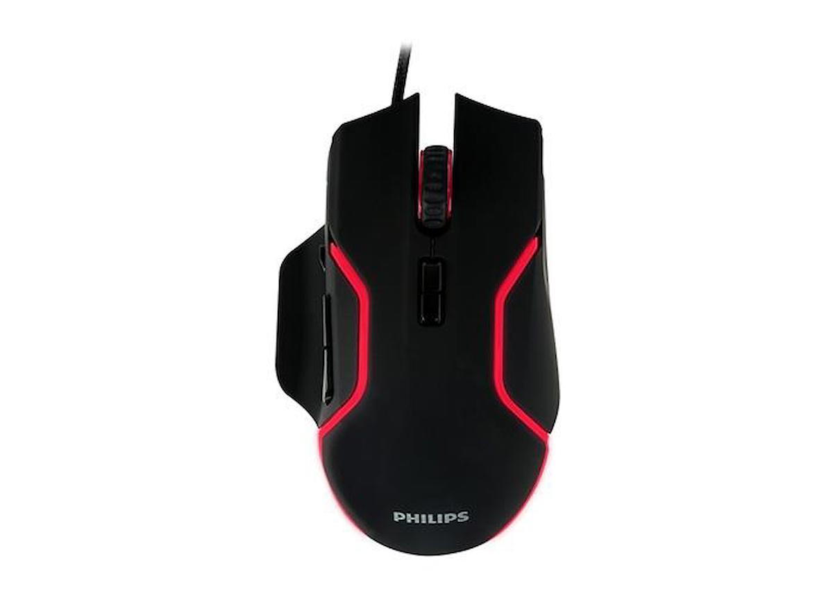 Philips SPK9525 RGB Makrolu Kablolu Siyah Gaming Mouse
