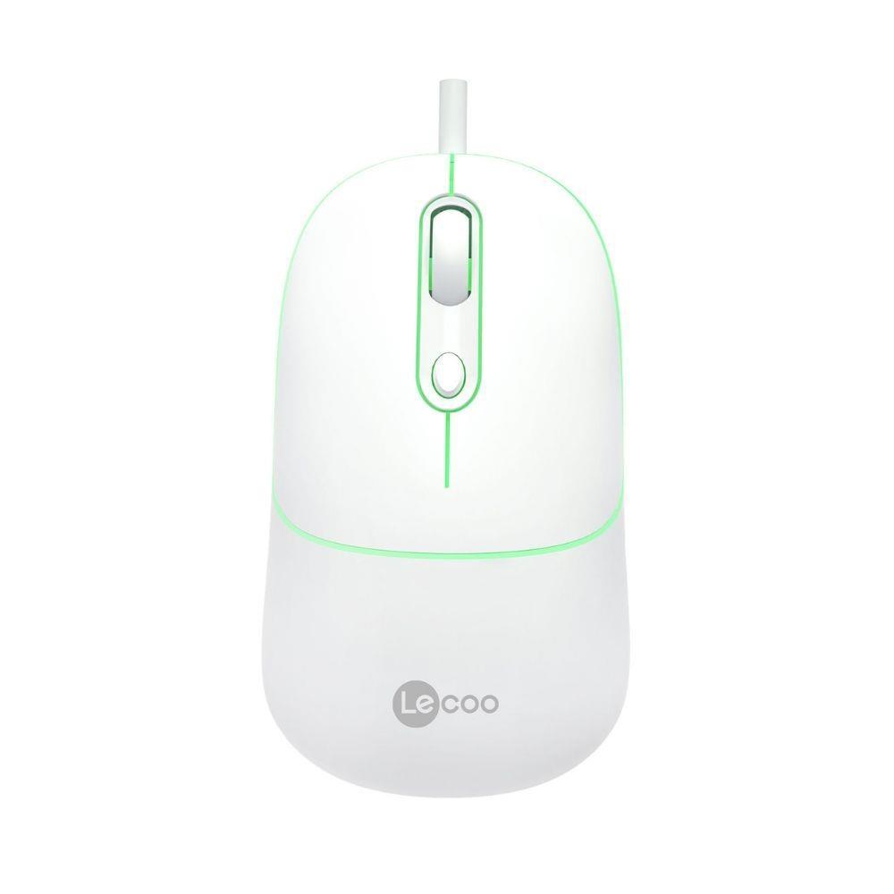 Lenovo MS110 RGB Sessiz Kablolu Beyaz Optik Mouse