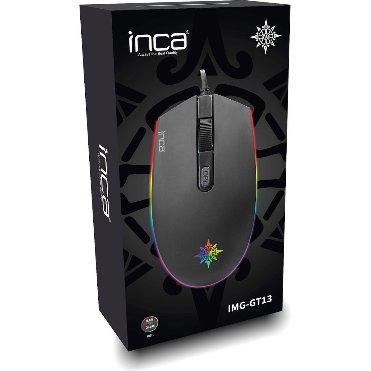 Inca IMG-Gt13 RGB Kablolu Siyah Gaming Mouse