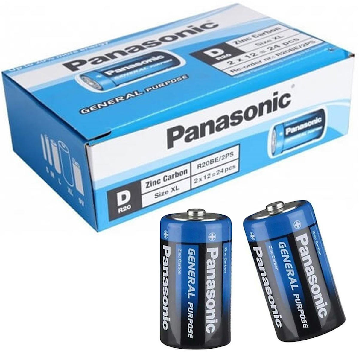 Panasonic R20BE2PS D / Büyük Pil 24'lü