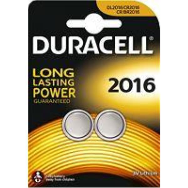 Duracell CR2016 3 V Lityum Düğme Pil 2'li