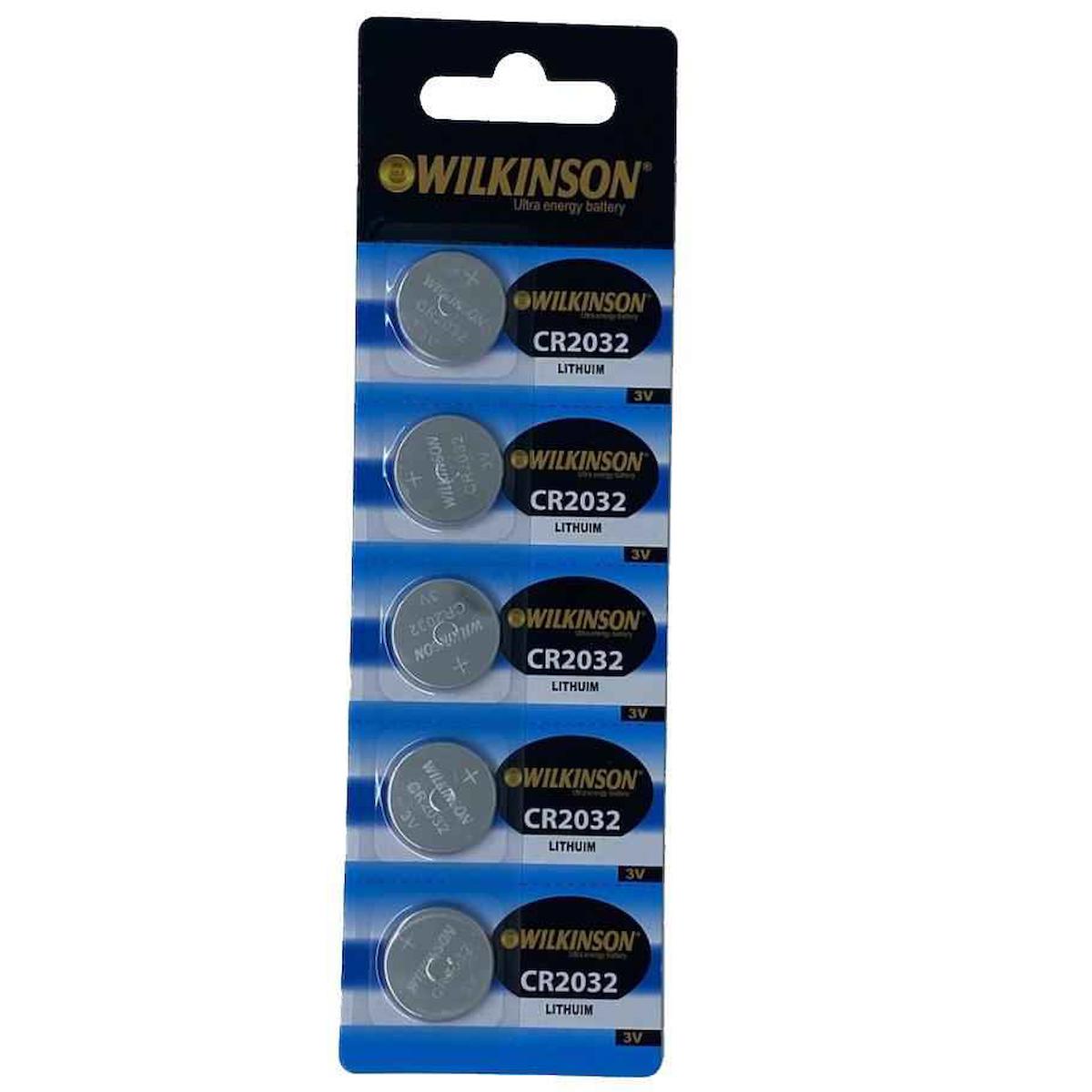 Wilkinson CR2032 3 V Lityum Düğme Pil 5'li