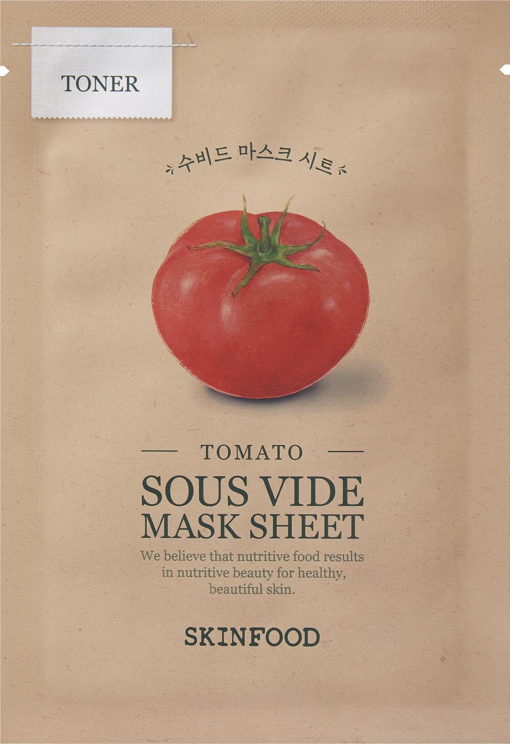 Skinfood Tomato Sous Vide Nemlendirici Kağıt Yüz Maskesi 20 gr