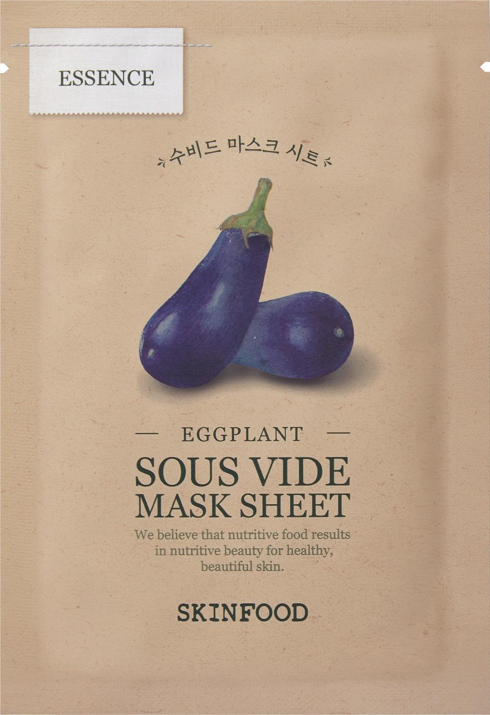 Skinfood Eggplant Sous Vide Nemlendirici Kağıt Yüz Maskesi 20 gr