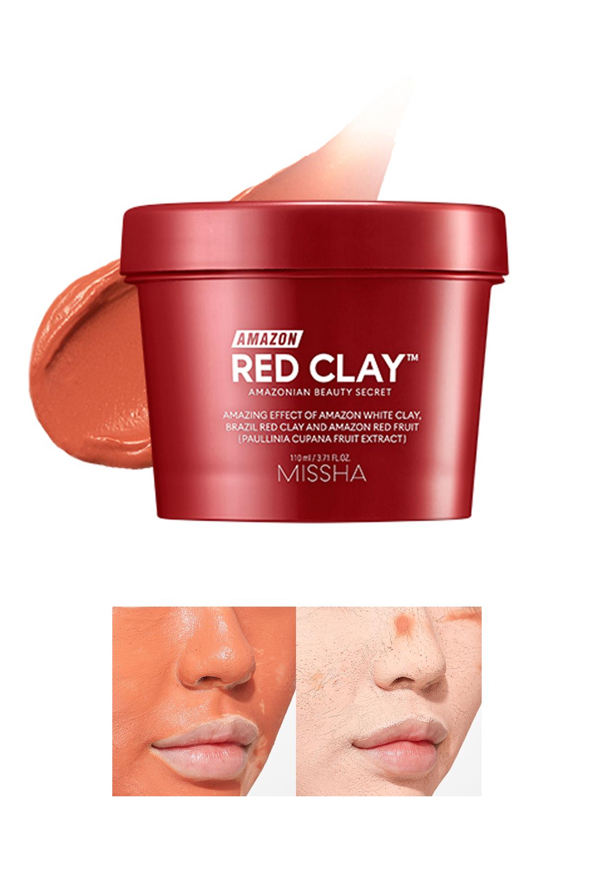 Missha Amazon Red Clay Killi Krem Yüz Maskesi 110 ml