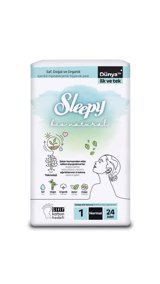 Sleepy Bio Natural Premium Plus Organik İnce 24'lü Hijyenik Ped 1 Adet