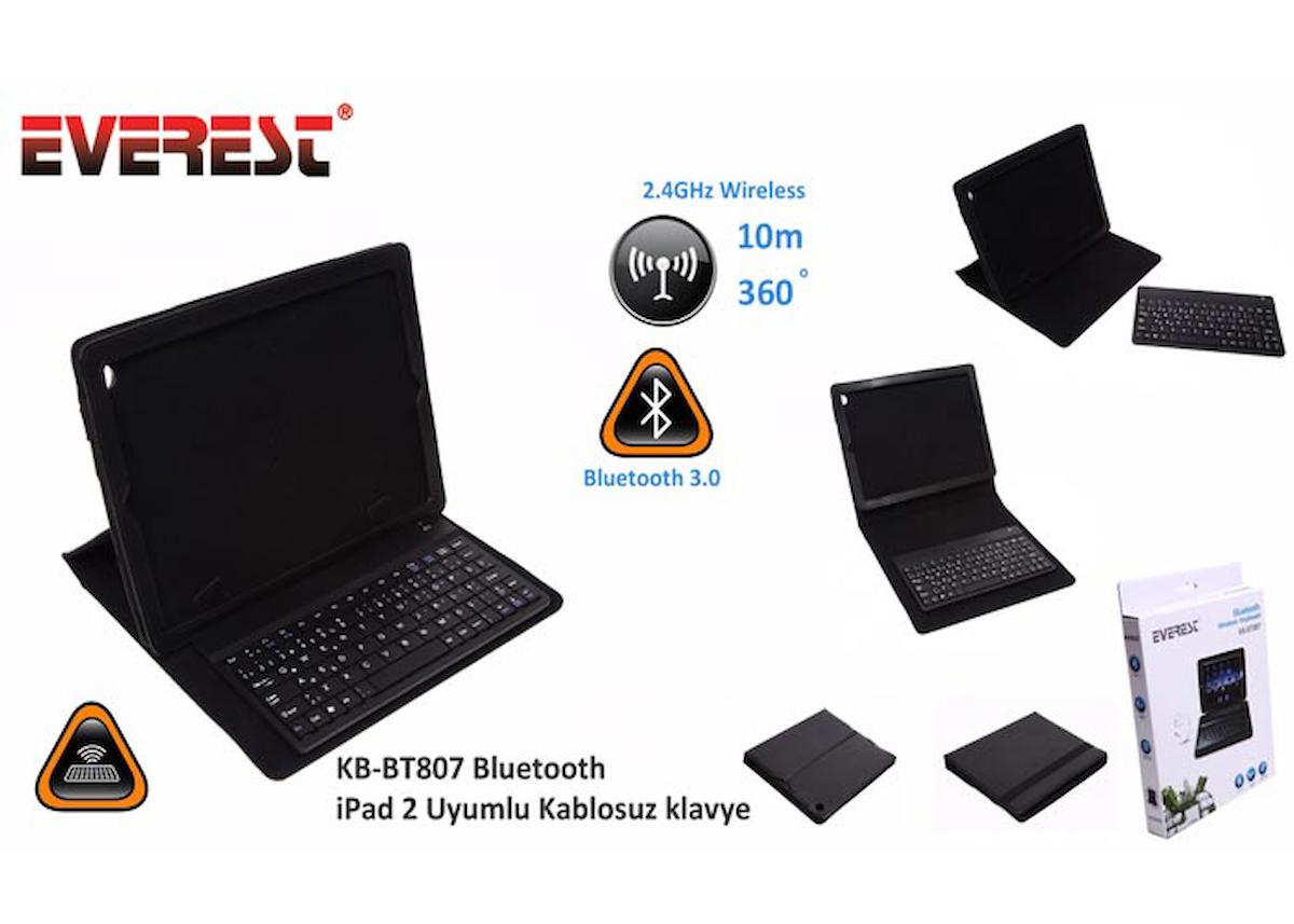 Everest KB-BT807 Türkçe 104 Tuşlu Blue Switch Kablosuz Siyah Mekanik Klavye