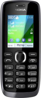 Nokia 112 Tuşlu Cep Telefonu Siyah