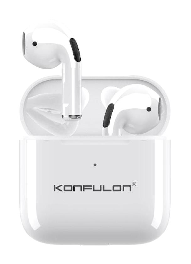 Konfulon BTS-11 Kablosuz Kulak İçi Bluetooth Kulaklık Beyaz