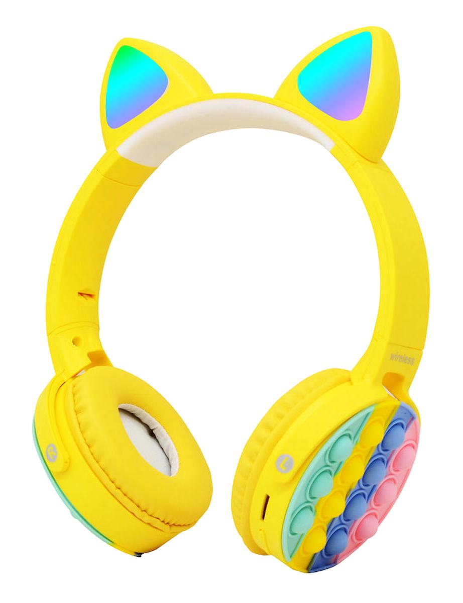 Zore CXT-950 Işıklı Kulak Üstü Bluetooth Kulaklık Sarı