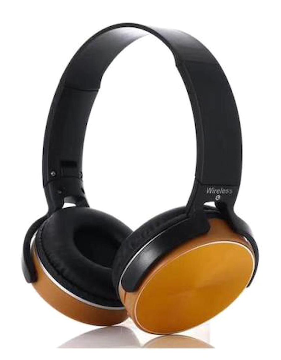 Polhammobile 5.0 Kablosuz Kulak Üstü Bluetooth Kulaklık Sarı
