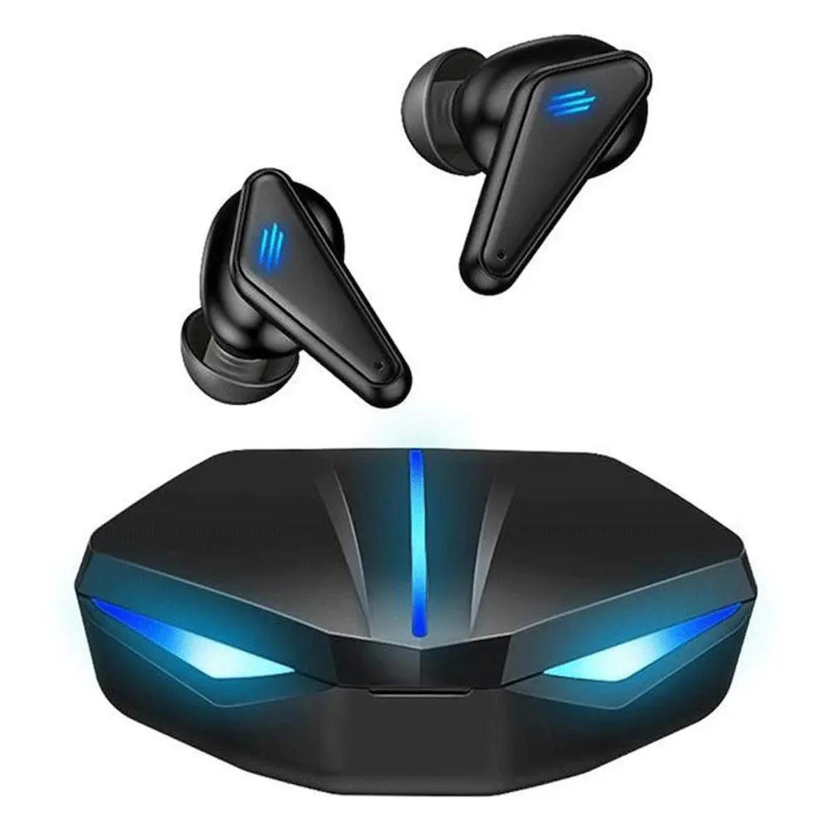 Shaza K55 5.0 Işıklı Gürültü Önleyici Oyuncu Kablosuz Kulak İçi Bluetooth Kulaklık Siyah