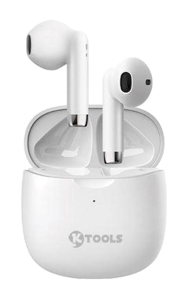 Ktools Sound Free X 5.3 5.3 Kulak İçi Bluetooth Kulaklık Beyaz