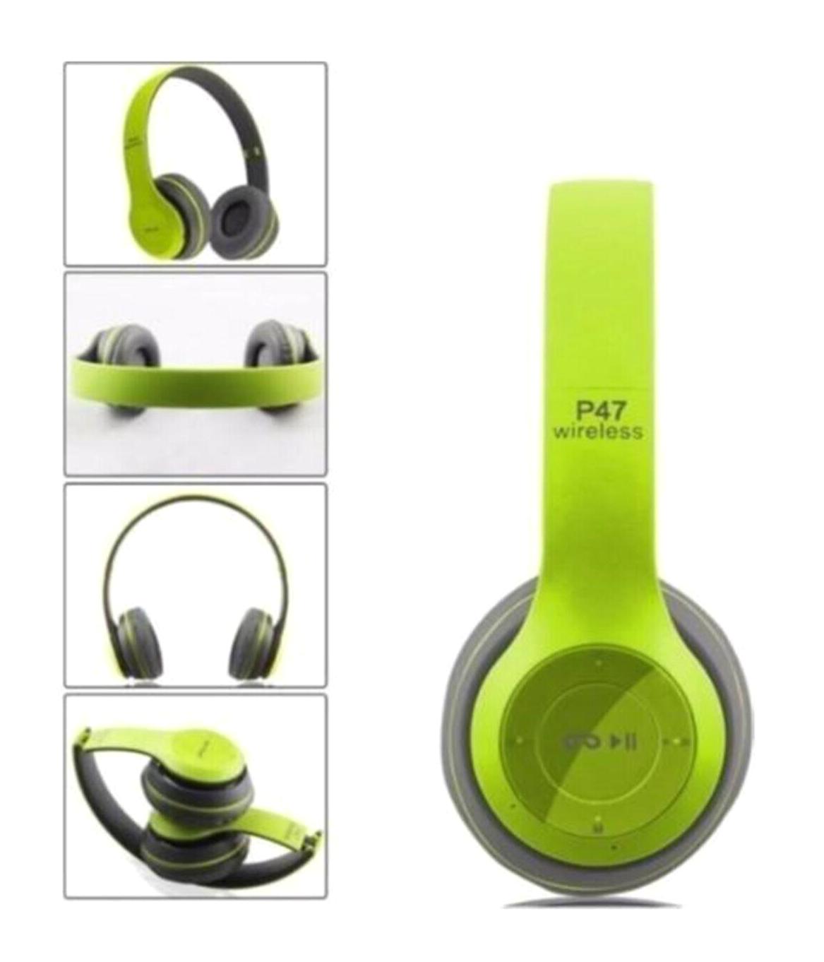 Madepazar P47 5.0 Kulak Üstü Bluetooth Kulaklık Yeşil