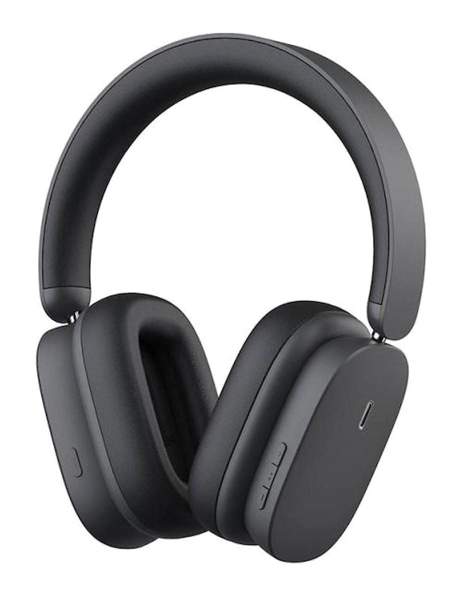 Baseus Bowie H1 5.2 Gürültü Önleyici Kulak Üstü Bluetooth Kulaklık Siyah