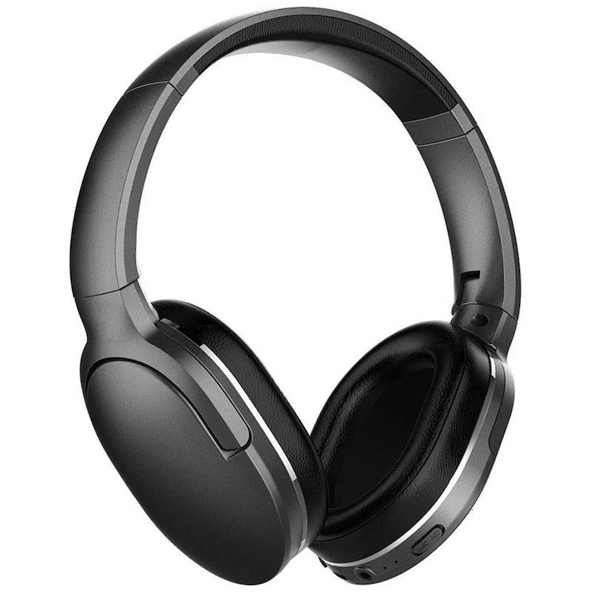 Baseus Encok D02 Pro 5.0 Gürültü Önleyici Kulak Üstü Bluetooth Kulaklık Siyah