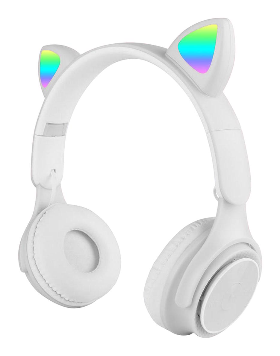 Zore M6 Pro Işıklı Kulak Üstü Bluetooth Kulaklık Beyaz