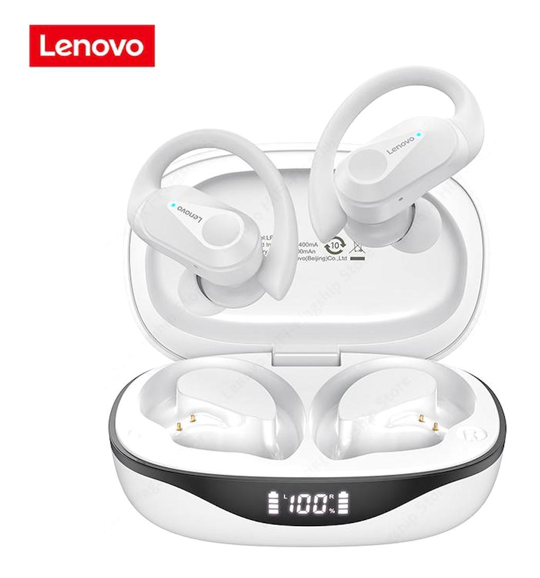 Lenovo Thinkplus LP75 5.3 Gürültü Önleyici Kablosuz Kulak İçi Bluetooth Kulaklık Beyaz