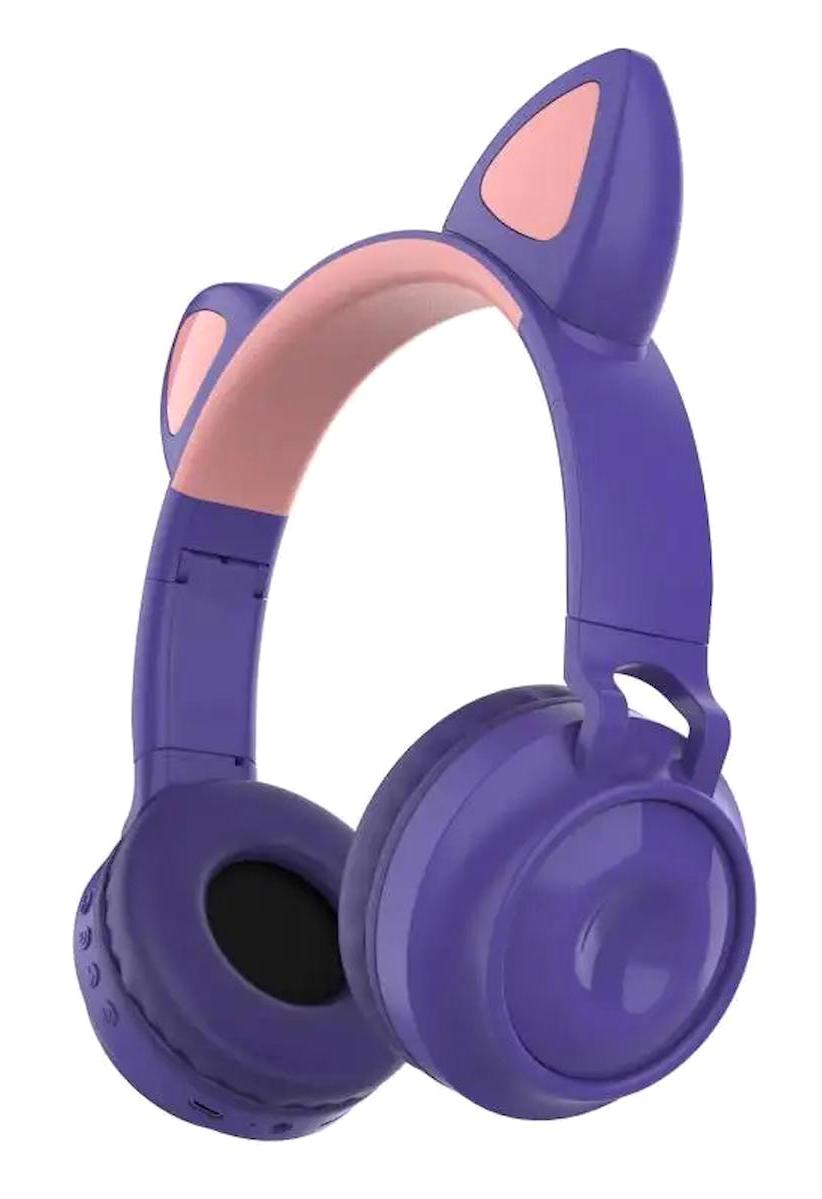 Anadolu Pars 5.0 Işıklı Gürültü Önleyici Kablosuz Kulak Üstü Bluetooth Kulaklık Mor