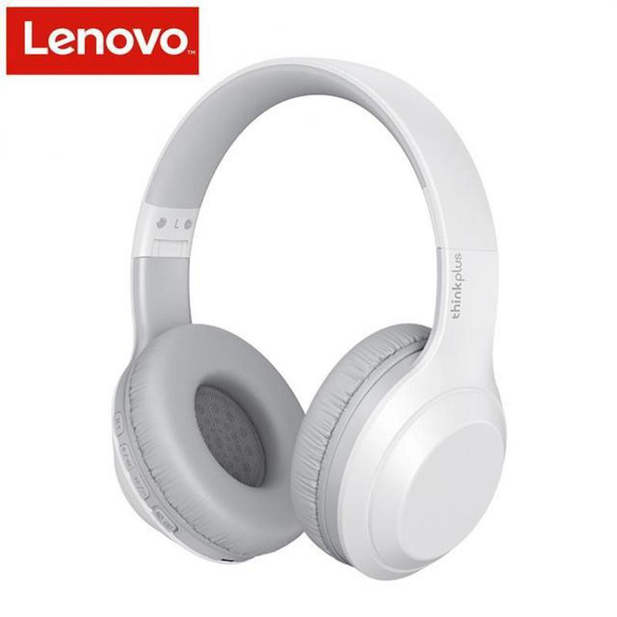 Lenovo Thinkplus TH10 5.0 Gürültü Önleyici Kablosuz Kulak Üstü Bluetooth Kulaklık Beyaz
