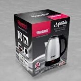 Queen Mathilda Çelik 1.7 lt 2200 W Işıklı Klasik Beyaz Kettle