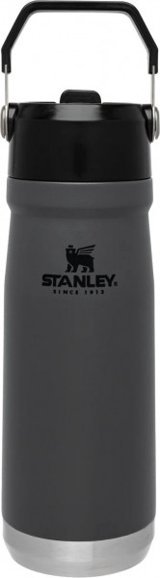 Stanley The IceFlow Flip Straw Paslanmaz Çelik 650 ml Outdoor Termos Gri