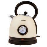 Emsan Turtle Çelik 1.8 lt 2200 W Işıklı Retro Krem Kettle