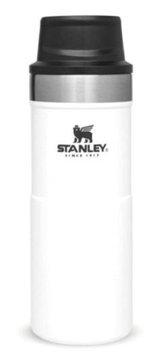 Stanley Klasik Trigger-Action Paslanmaz Çelik 350 ml Bardak Termos Beyaz