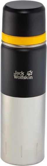 Jack Wolfskin Wolfskin Kolima Paslanmaz Çelik 1 lt Outdoor Termos Siyah