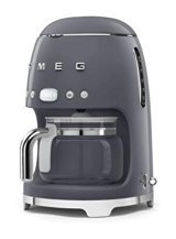 Smeg 50'S Style DCF02GREU Zaman Ayarlı Paslanmaz Çelik Filtreli Karaf 1.25 L Hazne Kapasiteli 4 Fincan Akıllı 1200 W Antrasit Filtre Kahve Makinesi