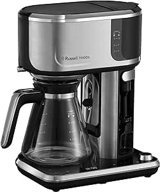 Russell Hobbs 26230-56 Zaman Ayarlı Paslanmaz Çelik Filtreli Karaf 1.25 L Hazne Kapasiteli 10 Fincan Süt Köpürtücülü Akıllı 1500 W Siyah Filtre Kahve Makinesi