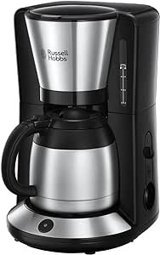 Russell Hobbs 24020-56 Paslanmaz Çelik Filtreli Termoslu 1 L Hazne Kapasiteli 8 Fincan 1100 W İnox Filtre Kahve Makinesi