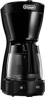 Delonghi ICM16210.BK Plastik Filtreli Karaf 1.25 L Hazne Kapasiteli 10 Fincan 1000 W Siyah Filtre Kahve Makinesi