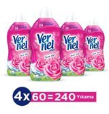 Vernel Max Gül 60 Yıkama Yumuşatıcı 4x1.44 lt